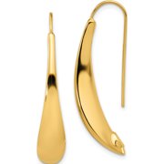 Jewelry by Sweet Pea 14K Yellow Gold Polished Threader Earrings