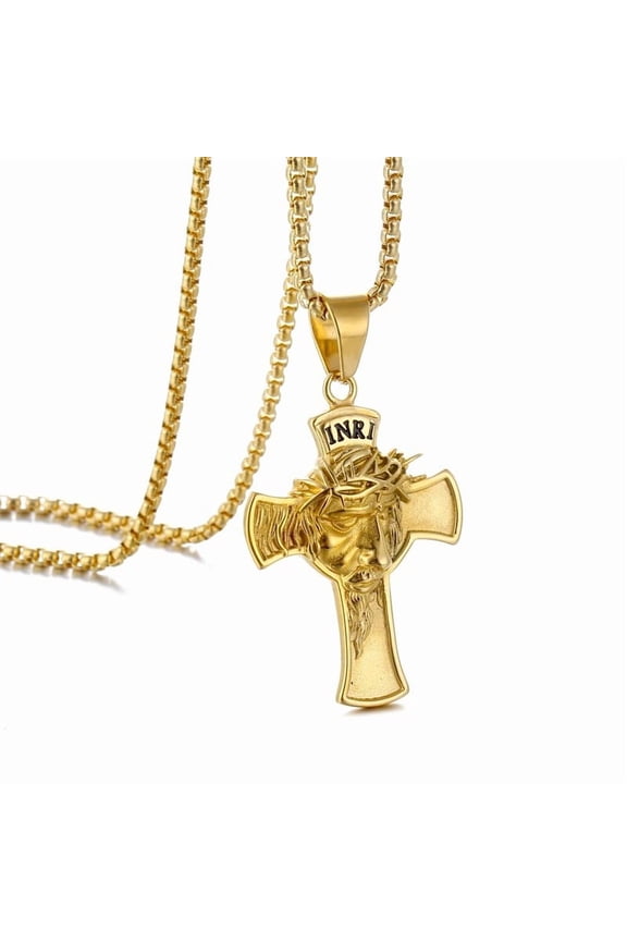 14K Yellow Gold Jewelry Gold Fashion Necklace European And American Hip-hop Man Pendant A274