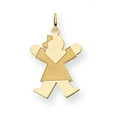 thumbnail image 1 of 14K Yellow Gold Kid Charm (25 X 15) Made In United States xk1097y, 1 of 3