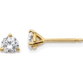 thumbnail image 1 of 14K Yellow Gold Lab Grown Diamond 1/2Ctw Vs/Si, D E F, 3 Prong Earrings Made In United States em1007-050-ld, 1 of 5