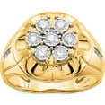 thumbnail image 1 of 14K Yellow Gold Lab Grown Diamond Si1/Si2, G H I, Men's Ring (Size 10) Made In India rm5839-062-10ylg, 1 of 5
