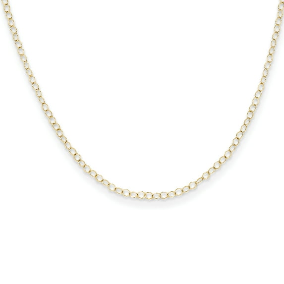 14K Yellow Gold Madi K Cable Chain 15 Inch