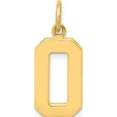 thumbnail image 1 of 14K Yellow Gold Medium Polished Number 0 Charm (17.9 X 9.56) Made In United States mp00, 1 of 6