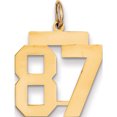thumbnail image 1 of 14K Yellow Gold Medium Polished Number 87 Charm Made In United States lm87, 1 of 4