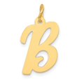 thumbnail image 1 of 14K Yellow Gold Medium Script Initial Letter B Charm, 1 of 5