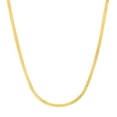 thumbnail image 1 of 14K Yellow Gold Men & Women's 20" 5.1mm Triple Herringbone Chain Necklace, 1 of 4