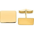 thumbnail image 1 of 14K Yellow Gold Men's Rectangular Cuff Links (19.5 X 15) Made In United States mc251, 1 of 6
