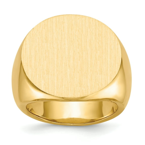 14K Yellow Gold Men's Signet Ring Size 10