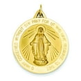 thumbnail image 1 of 14K Yellow Gold Miraculous Medal Pendant Charm Jewelry, 1 of 4