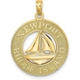 thumbnail image 1 of 14K Yellow Gold NEWPORT RHODE ISLAND w/Sailboat Charm - 19mm, 1 of 6