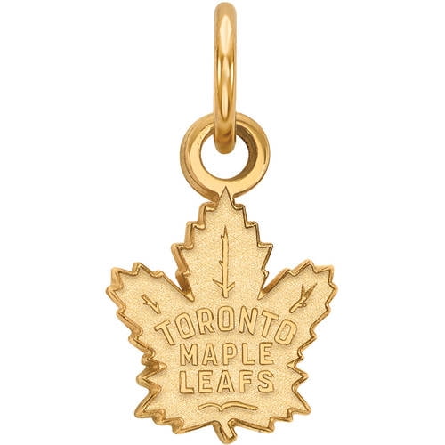 14K Yellow Gold NHL LogoArt Toronto Maple Leafs XS Pendant