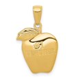 thumbnail image 1 of 14K Yellow Gold No.1 Teacher Apple Pendant, 1 of 1