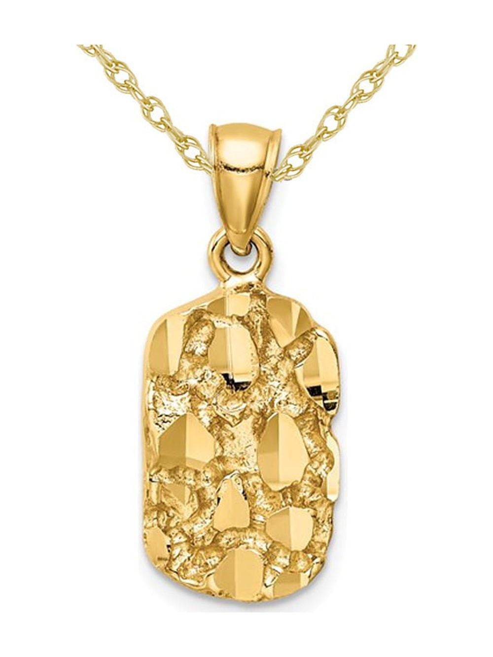 Gold nugget charm discount
