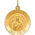 thumbnail image 1 of 14K Yellow Gold Our Lady Of Perpetual Help Medal Pendant (25 X 18) Made In United States xr643, 1 of 5