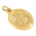 thumbnail image 1 of 14K Yellow Gold Oval Disc â€œO Mary Conceived Without Sin Pray For Us Who Have Recourse To Theeâ€ Religious Pendant / Charm for Men and Women, 1 of 7