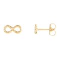 thumbnail image 1 of AFFY 14K Yellow Gold Over Sterling Silver Infinity-Inspired Rope Stud Earrings, 1 of 2