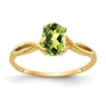 thumbnail image 1 of 14K Yellow Gold Peridot ring - Size 6, 1 of 1