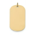 thumbnail image 1 of 14K Yellow Gold Plain .027 Gauge Engraveable Dog Tag Disc Charm (37 X 21) Made In United States xm558/27, 1 of 2