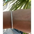 thumbnail image 1 of 14K Yellow Gold Plated 3.20Ct Lab Created Diamond Tennis Bracelet 7"4MM, 1 of 3