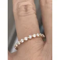 thumbnail image 1 of "14K Yellow Gold Plated .45 CT Diamond Band Ring | Floating Bubble Design | Size 7", 1 of 4