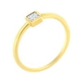 thumbnail image 1 of 14K Yellow Gold Plated .925 Sterling Silver 1/20 cttw Miracle Set Diamond Promise Ring (J-K Color, I1-I2 Clarity) - Size 8, 1 of 8