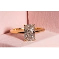 thumbnail image 1 of 14K Yellow Gold Plated Lab-Created Diamond 2Ct Radiant Cut Women Engagement Ring 925 Sterling Silver, 1 of 5