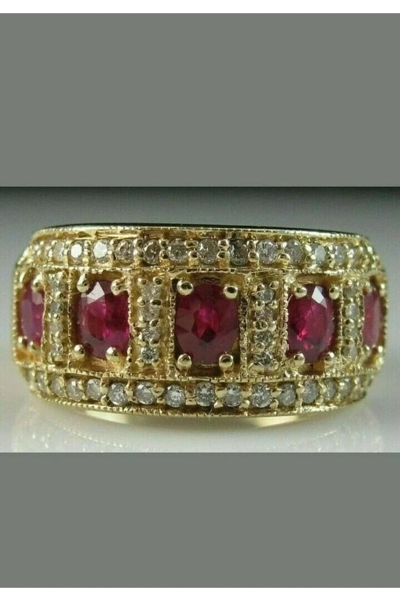 14K Yellow Gold Plated Women's Engagement Ring 2Ct Marquise Simulated Emerald