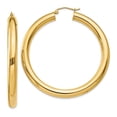 thumbnail image 1 of 14K Yellow Gold Polished 5 mm Tube Hoop Earrings, 1 of 1