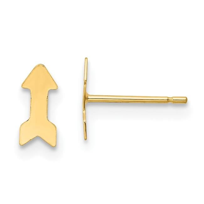 14k Yellow Gold Polished Arrow Post Earrings 14k Yellow Gold Polished Arrow Post Earrings