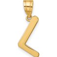 thumbnail image 1 of 14K Yellow Gold Polished Bubble Letter L Initial Pendant - Jbsp, 1 of 5