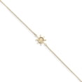 thumbnail image 1 of 14K Yellow Gold Polished Captains Wheel w/1in. Ext. Anklet, 1 of 5