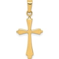 thumbnail image 1 of 14K Yellow Gold Polished Cross Pendant (28 X 12.5) Made In Spain xr1481, 1 of 6