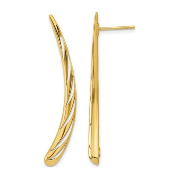 Gem & Harmony 14K Yellow Gold Polished Drop Earrings for Women