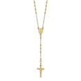 thumbnail image 1 of 14K Yellow Gold Polished Faceted Beads Rosary 24 in. Necklace, 1 of 1