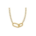 thumbnail image 1 of Gem & Harmony 14K Yellow Gold Polished Fancy Link Necklace (18 inches) for Women, 1 of 6