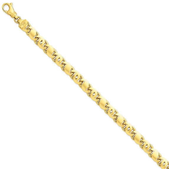 14K Yellow Gold Polished Fancy S-Link Chain 22 Inch