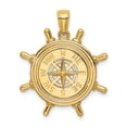 thumbnail image 1 of 14K Yellow Gold Polished Finish Boating Nautical Compass Charm Pendant are Great Gift For Men, 1 of 2