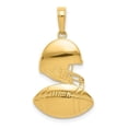 thumbnail image 1 of 14K Yellow Gold Polished Football & Helmet Pendant, 1 of 1
