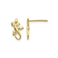 thumbnail image 1 of Gem & Harmony 14K Yellow Gold Polished Gecko Lizard Post Earrings for Women, 1 of 5