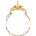 thumbnail image 1 of 14K Yellow Gold Polished Heart Charm Holder (34 X 22) Made In United States d1310, 1 of 6
