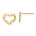 thumbnail image 1 of 14K Yellow Gold Polished Heart Post Earrings, 1 of 1