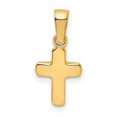 thumbnail image 1 of 14K Yellow Gold Polished Hollow Latin Cross Pendant, 1 of 1