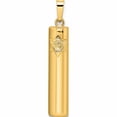 thumbnail image 1 of 14K Yellow Gold Polished Hollow Mezuzah With Star Of David Pendant (32 X 5.57) Made In United States -Jewelry By Sweet Pea, 1 of 7