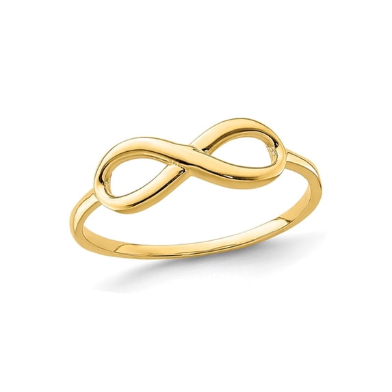 Gem & Harmony 14K Yellow Gold Polished Infinity Ring (size 7) for Women