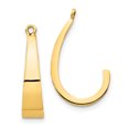 thumbnail image 1 of 14K Yellow Gold Polished J-Hoop Earring Jackets, 1 of 5