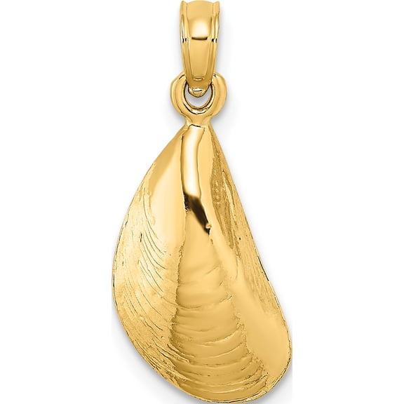 Jewelry by Sweet Pea 14K Yellow Gold Polished Mussel Shell Charm