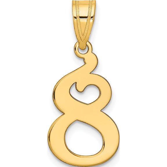 Jewelry by Sweet Pea 14K Yellow Gold Polished Number 8 Pendant