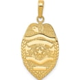 thumbnail image 1 of 14K Yellow Gold Polished Police Badge Pendant (29 X 14.5) Made In Peru c2252, 1 of 5
