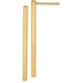thumbnail image 1 of 14K Yellow Gold Polished Post Dangle Bar Earrings - 35mm, 1 of 6