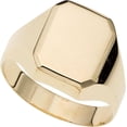 thumbnail image 1 of 14K Yellow Gold Polished Rectangular Signet Ring - Ring Size 07, 1 of 3